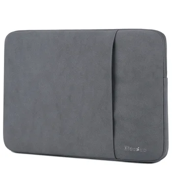 

PU Laptop Sleeve Bag With Pocket For MacBook Air Ratina 13.3/15.6/13/14/15 inch Notebook Case Cover For Mi Dell HP Ipad Pro 12.9