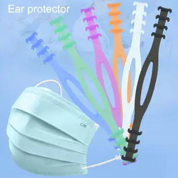 

1Pcs Mask Extension Ear Face Shield Extension Buckle Face Shield Gear Adjustable Lengthened Silica Gel Mask Ear-pulling