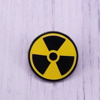 

Radioactive Fallout symbol button badge funny game pins