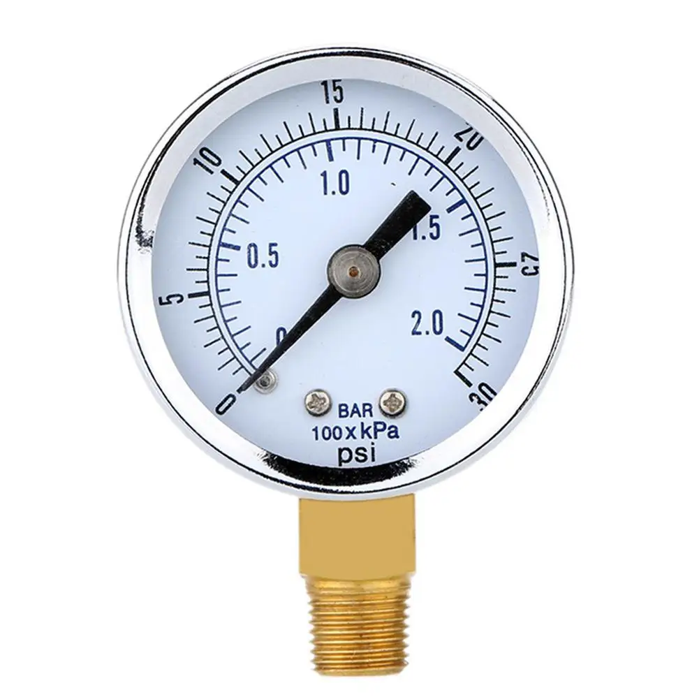 IdealHouse 0 ~ 30psi 2 бар Манометр с двойной шкалой 40 диаметр |