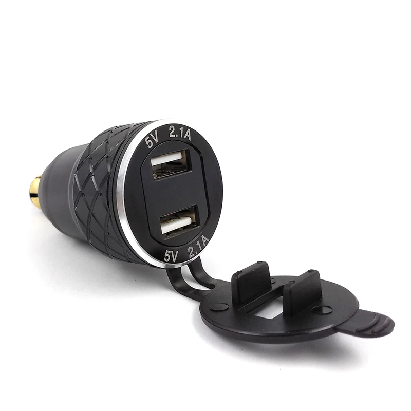 Алюминиевый сплав металлический корпус для мотоцикла с двойным USB зарядным