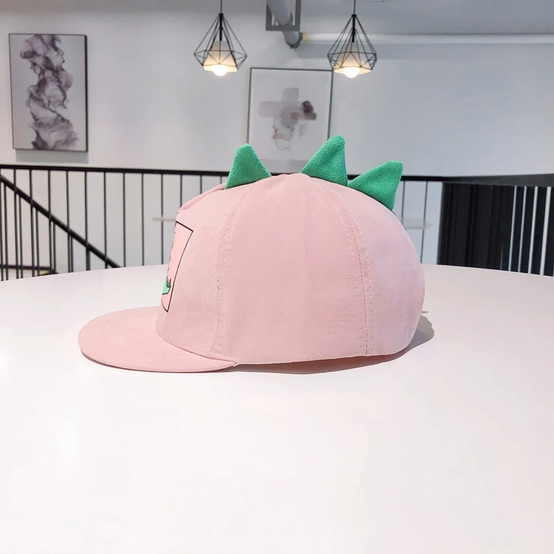 New Cute Children Baseball Cap Dinosaur Pattern Boys Girls Bone Summer Spring Snapback Hip Hop Cartoon Kids Hat Caps CP0408
