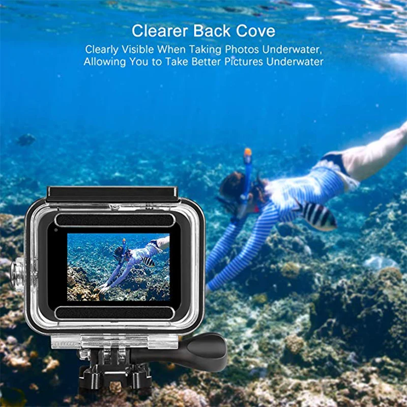 Водонепроницаемый чехол для GoPro Hero 8 корпус для экшн-камеры водонепроницаемый защитный корпус камеры s объектив для GoPro аксессуары