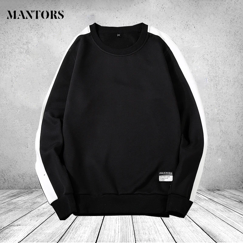 Cuello redondo Sudadera con capucha Casual Patchwork manga larga sudadera Hip Hop para hombre Streetwear jerseys Harajuku Tops otoño primavera 4XL