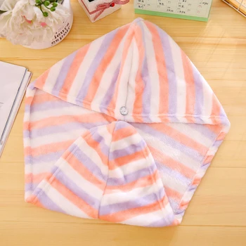 

Microfiber Magic Towel Hair Dry Quick Drying Lady Bath Towel Soft Shower Cap Hat For Lady Man Turban Head Wrap Bathing Tools