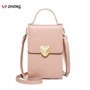 

YIZHONG Multi-mezzanine Leather Purses and Handbags for Women Ladies Card Holder Wallet Luxury Korean Cellphone Bag Shoulder Bag