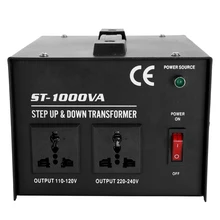 Бытовой электроприбор Напряжение конвертер ST-1000W для исползования в домашних условиях интеллигентая(ый) эффективный шаг вверх и вниз трансформатор 100 V-220 V