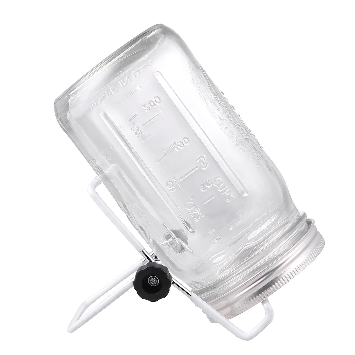 1set Glass Sprouter Jars Wide Mouth Mason Jars Seed Sprouting Jar Kit For Home Kitchen Garden Mason Sprouting Jar With Lid