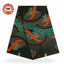 SISI Новое поступление Высококачественная африканская Анкара ткань хлопок нигерийский Яванский парафинированная ткань с Африканским принтом Ткань 6 ярдов для платье в нигерийском стиле