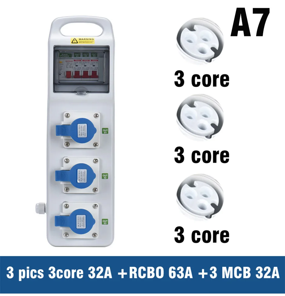 à prova d'água com interruptor mcb rcbo de 220v 380v 16a e 32a