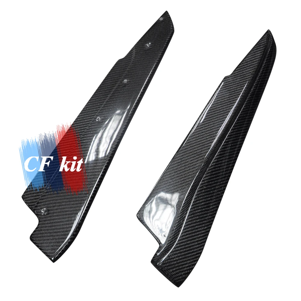 CF комплект углеродного волокна задний бампер Защита углов диффузор спойлер для