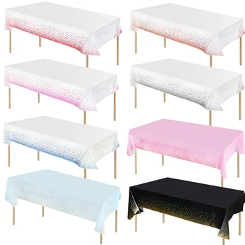 

Waterproof Glitter Rose Gold Party Table Cloth Table Cover Birthday Tablecloth Wedding Table Decoration Birthday Party Supplies
