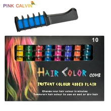 Professional Hair color 10 Colors Mini Disposable Personal Salon Use Temporary Hair Dye Comb Crayons Hair Dye Tool