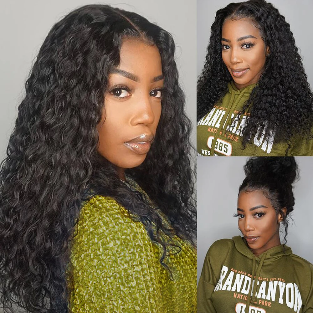 Amanda Deep Wave Brazilian Virgin Hair Bundles 10-30" Virgin Huamn Hair Weave Bundles Natural Color Can Bleached To #613
