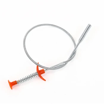 

60cm Kitchen Sink Drain Snake Drain Cleaner Sticks Sewer Pipe Dredge with Claws Spring Pipe Dredging Tools Hone Cleaning tools