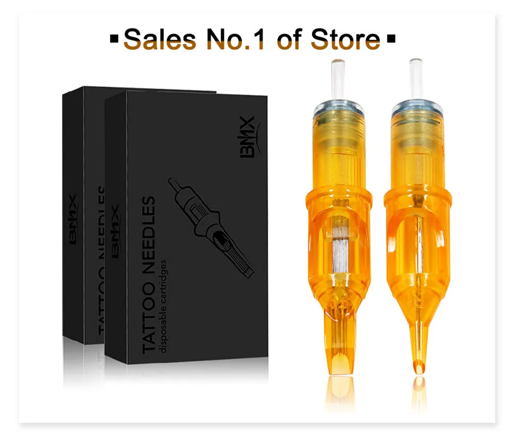

50pcs Disposable Permanent Makeup Tattoo Cartridge Needle 1/3/5/7RLFor Tattoo Rotary Pen Round Liner 3RL Shader Tattoo Supplies