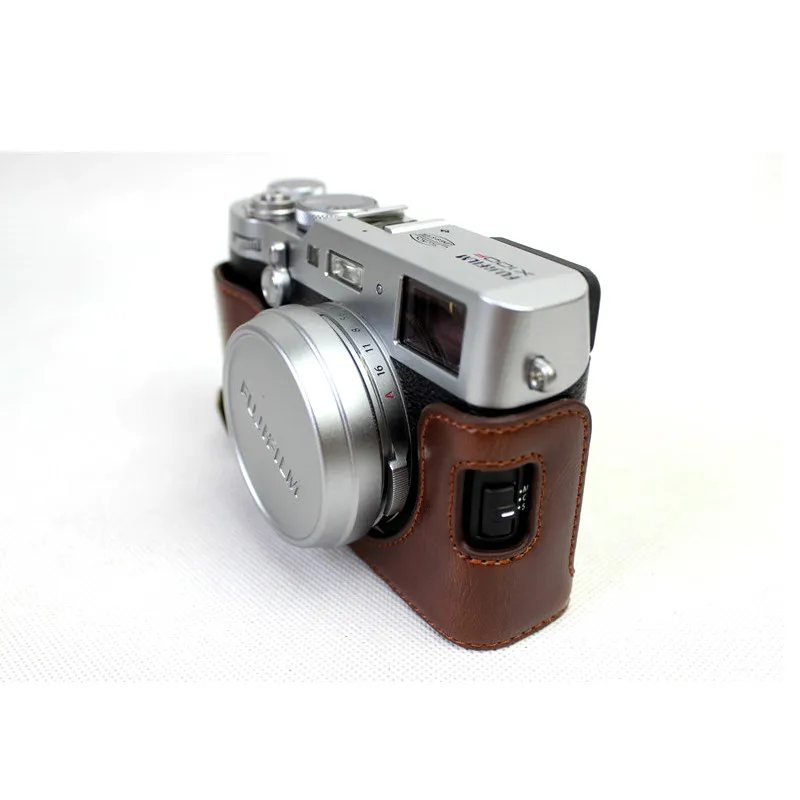 Чехол для камеры из искусственной кожи для Fujifilm x100 x100S x100M x100T, чехол для камеры с открытой батареей, 3 цвета