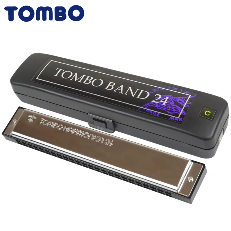 TOMBO Professional 24 ハーモニカ TOMBO No.3124 TOMBO BAND 24 A調 24穴 複音ハーモニカ 【トンボ