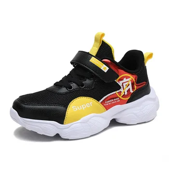 

Size 28-39 Boys Anti-slippery Sneakers Children Hook Loop Casual Shoes Kids Lightweight Wear-resistant Sneakers with Breathable