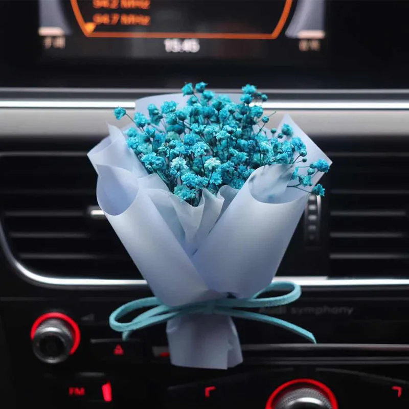 Автомобильный освежитель воздуха вечный цветок Форма креативный автомобильный воздушный выход клип автомобильный ароматизатор автомобили Диффузор запах аксессуары - Название цвета: lan man tian xing