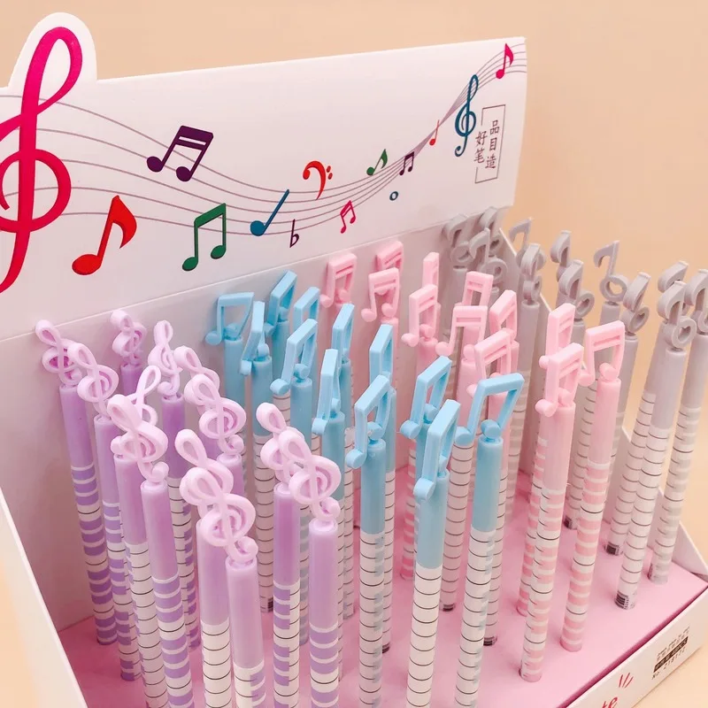

4pcs Beating Notes Music Gelpen Korean Version Silicone Gel Pen Musical Instrument Symbol Office Shool Stationery Kids Bonu Gift