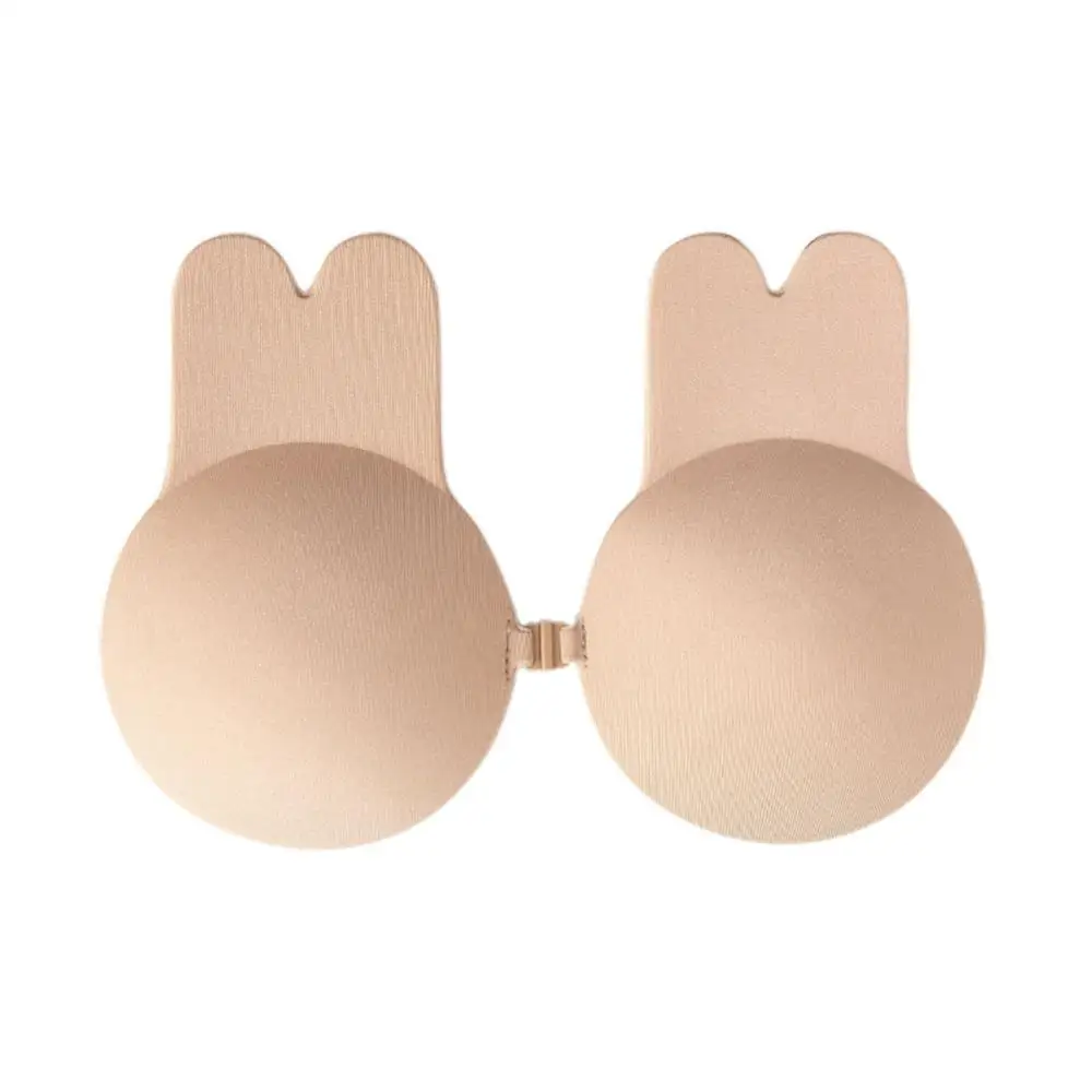 

Reusable sticky bra push-ups breast lift with invisible strapless rabbit open back bra nipples invisible petals sticky strapless