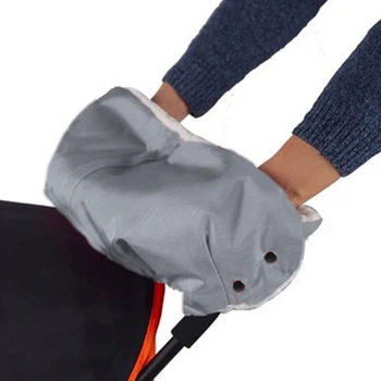

Accessory Baby Pram Newborn Kids Winter Warmer Waterproof Windproof Outdoor Thickened Hand Cover Soft Fleece Stroller Glove