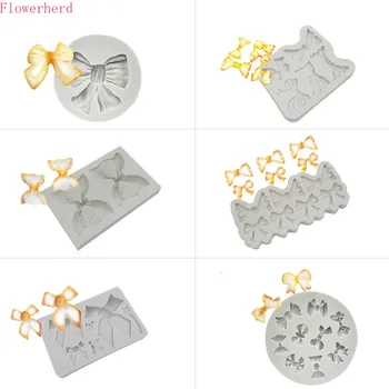 

Bow Fondant Cake Silicone Mold Chocolate Mold Cake Decoration Plaster Mold Handmade Soap Mold Pastry Tools Baking Mold
