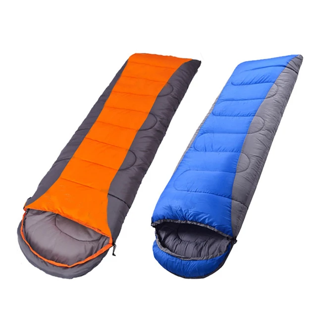 Saco de dormir doble para acampar de 4 Estaciones, sobre cálido y frío,  bolsas de dormir de algodón para viajes al aire libre y senderismo -  AliExpress