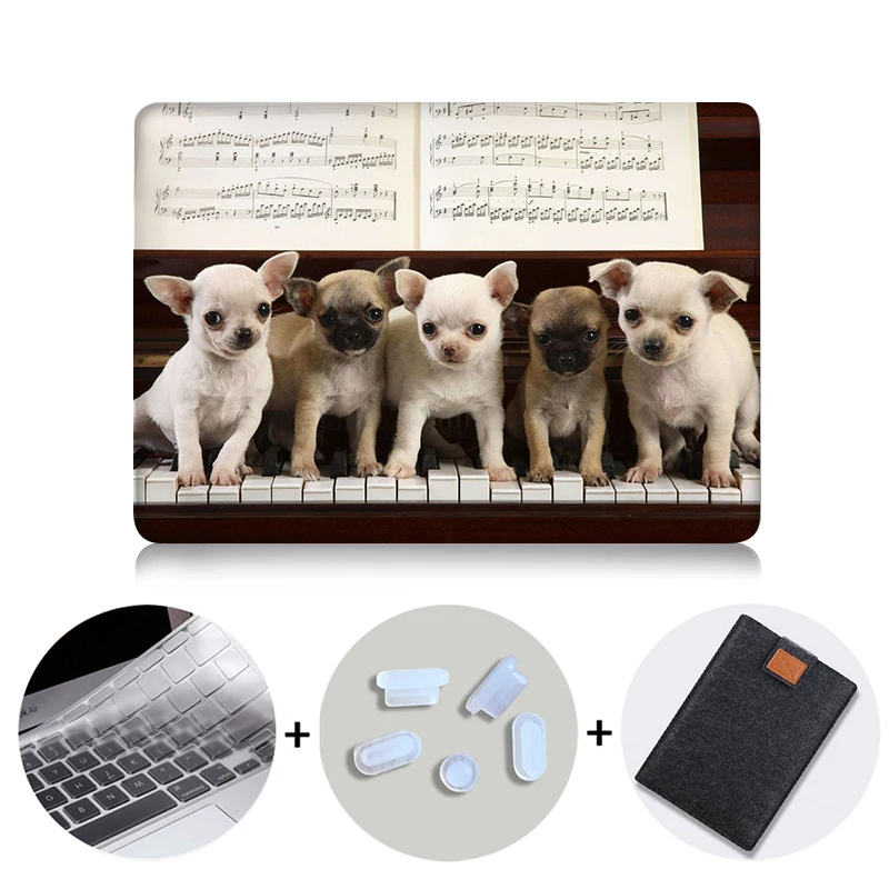 Чехол для ноутбука MTT, чехол для Macbook Air 11 13,3 Pro 13 15 retina, чехол с милой собакой для Apple Mac, чехол для книги, 12 дюймов, сумка для ноутбука - Цвет: MB02