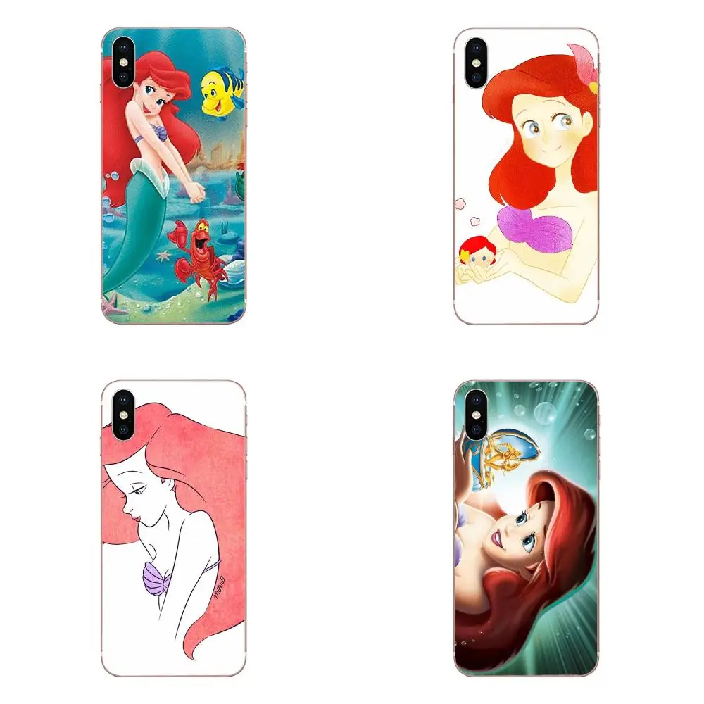 

TPU Cover Bag Princess Ariel The Little Mermaid For Xiaomi Redmi Note 2 3 3S 4 4A 4X 5 5A 6 6A Pro Plus