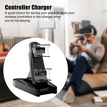 

Non Slip Stand Games Controller Charger Portable Fast Accessories Dual USB C Replace Dock Gamepad Safe Charging Station For PS5