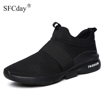 

NEW 2019 Spring Summer Mens Shoes Breathable Mesh Sneakers Casual Shoes Slip on Loafers Men's Shoes Zapatillas Hombre Big Size