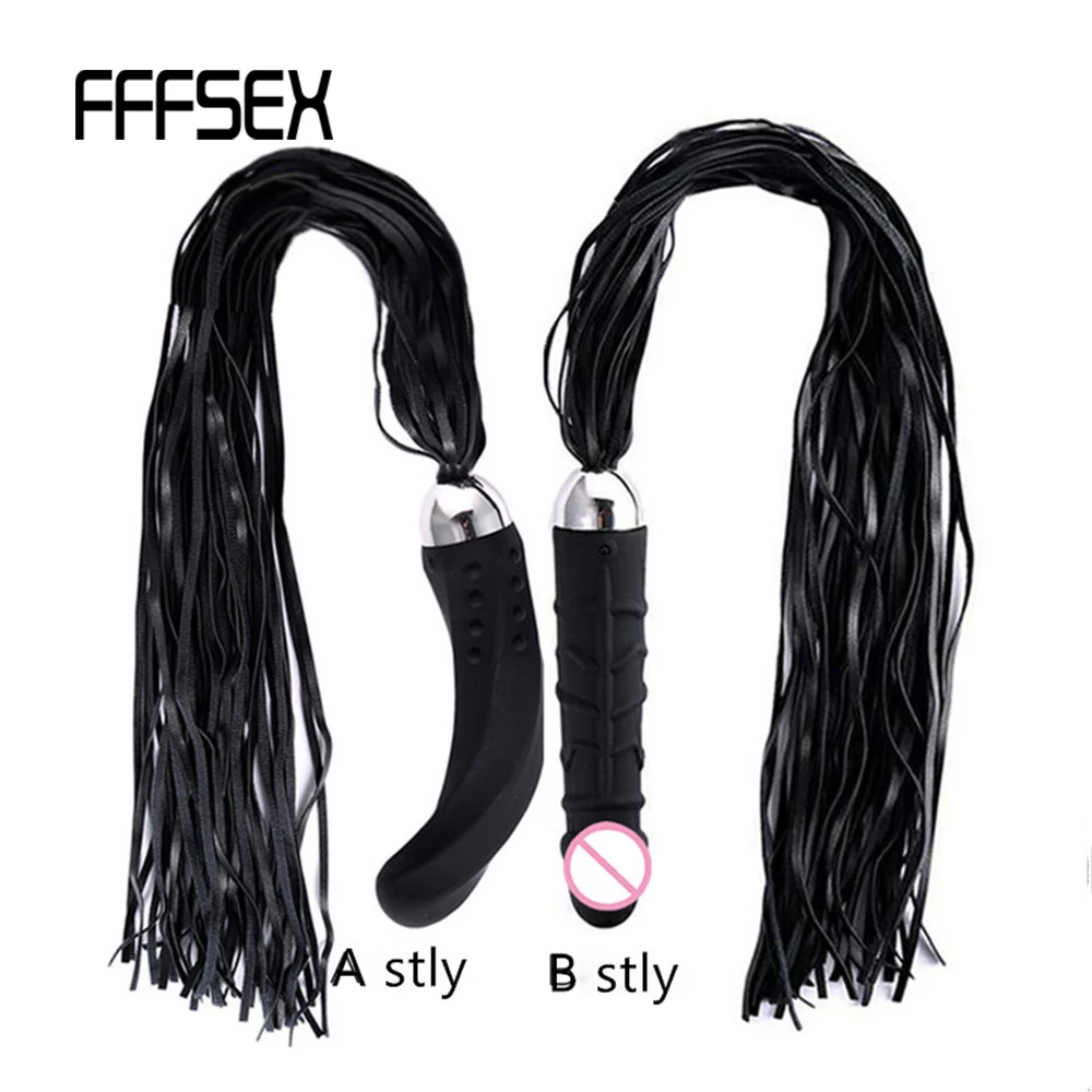 FFFSEX Kinky Fetish Leather Whip Vibrator Simulation G-point Dildo Adult Slave Bitch Slut BDSM Bondage Flog Spanking Sex Toys |