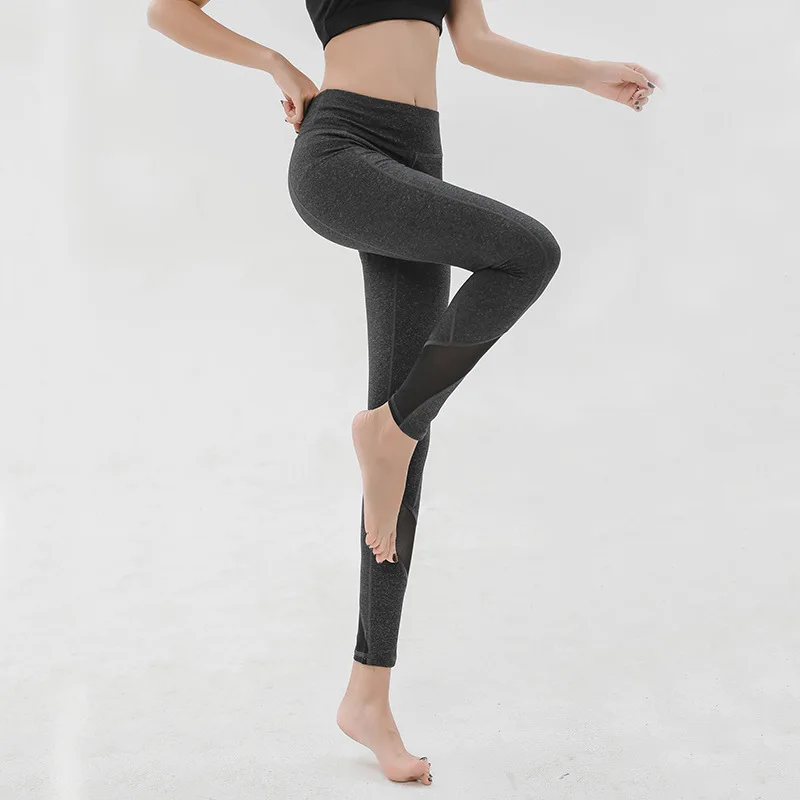 

New Style Tight High-waisted Buttock Lifting Summer Healthy Beauty Running Capri Breathable Gauze Quick-Dry Fitness Athletic Pan