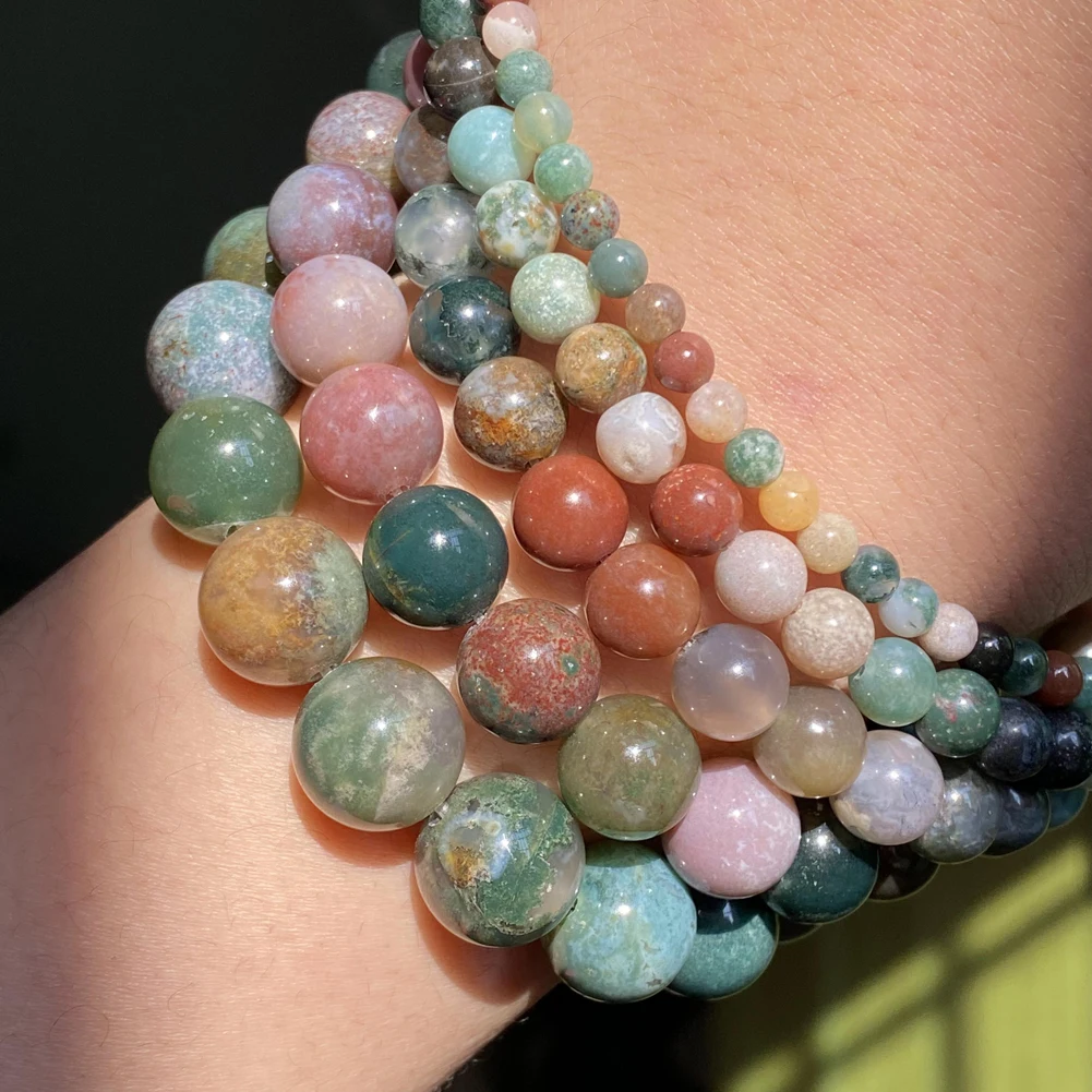 Natural Stone Beads 4-10mm Aquamarines Lava Opal Rose Quartzs Tiger Eye Moonstone Round Beads for Jewelry Making Diy Bracelet Natural Stone Beads 4-10mm Aquamarines Lava Opal Rose Quartzs Tiger Eye Moonstone Round Beads for Jewelry Making Diy Bracelet