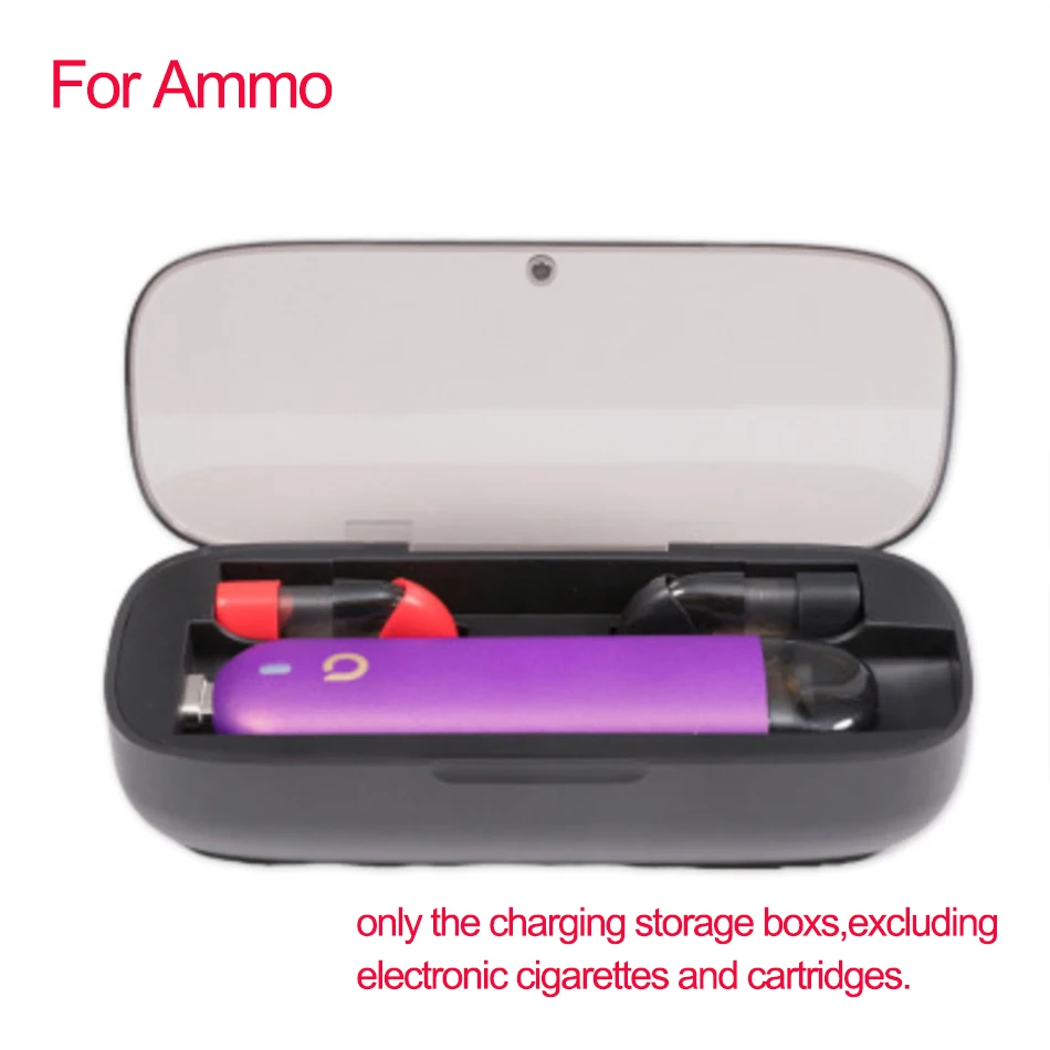 Зарядное устройство для электронной сигареты, светильник с аккумулятором 1200 мАч для Relx/YOOZ/Flow/Ammo/moti/vango/vvild Vape Pod kit - Цвет: Красный