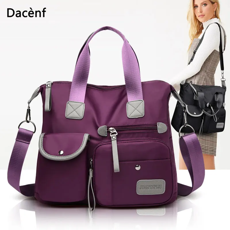 

Dacenf Women's Multi-pockets Shoulder Bag New Fashion Portable Outdoor Travel Zipper Multi-functions Large Capacity Handbags