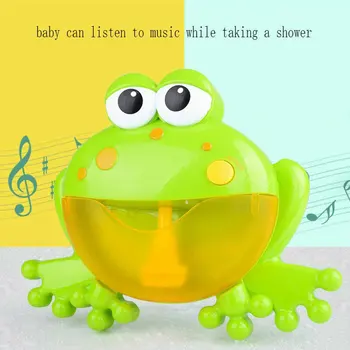 

Frog Bubble Machine ABS Water Spray Toys Music Bathroom Playing Toys Interest Cultivation Interactive Toys