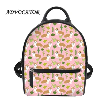 

Korean Style Women Mini Backpack Fashion Multi-Function Small Back Pack Corgi Printing Women Shoulder Hand Bags Mochilas Mujer