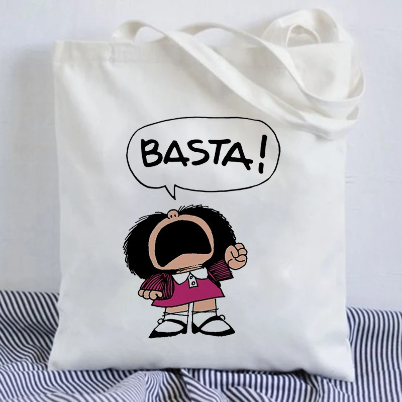 Mafalda сумки для покупок с принтом сумка на плечо холщовые большой вместимости