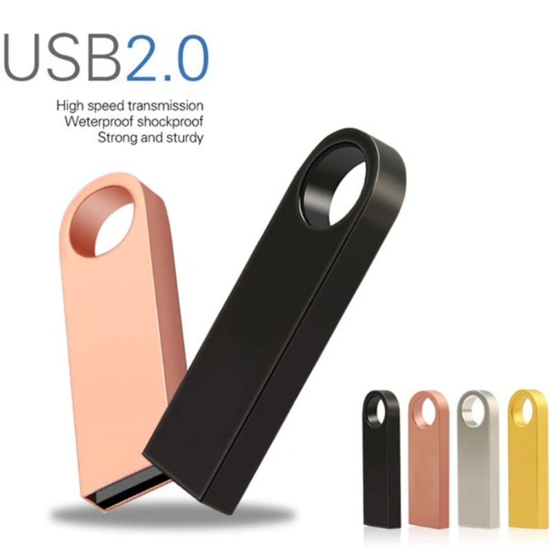 Usb флеш-накопитель 32 ГБ 3,0 Металлический флеш-накопитель 64 Гб Флешка 16 ГБ 8 ГБ 4 ГБ 128 ГБ серебристый флеш-накопитель в виде ключа