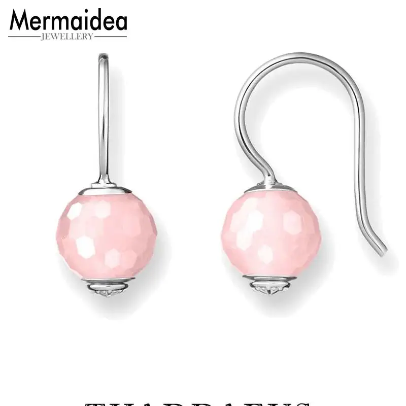 Pink Drop Earrings from the silver plated Karma Diy Good Jewerly For Women 2020 Gift | Украшения и аксессуары
