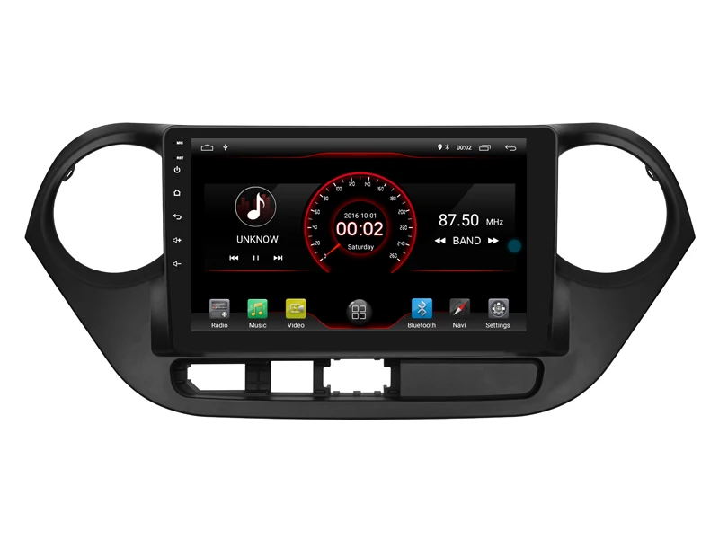 Best Car Android 9.0 Player for Hyundai I10 2014 2016 RHD tape recorder 4G Lte sim card Bluetooth GPS Radio Head Unit 2.5D IPS screen 2