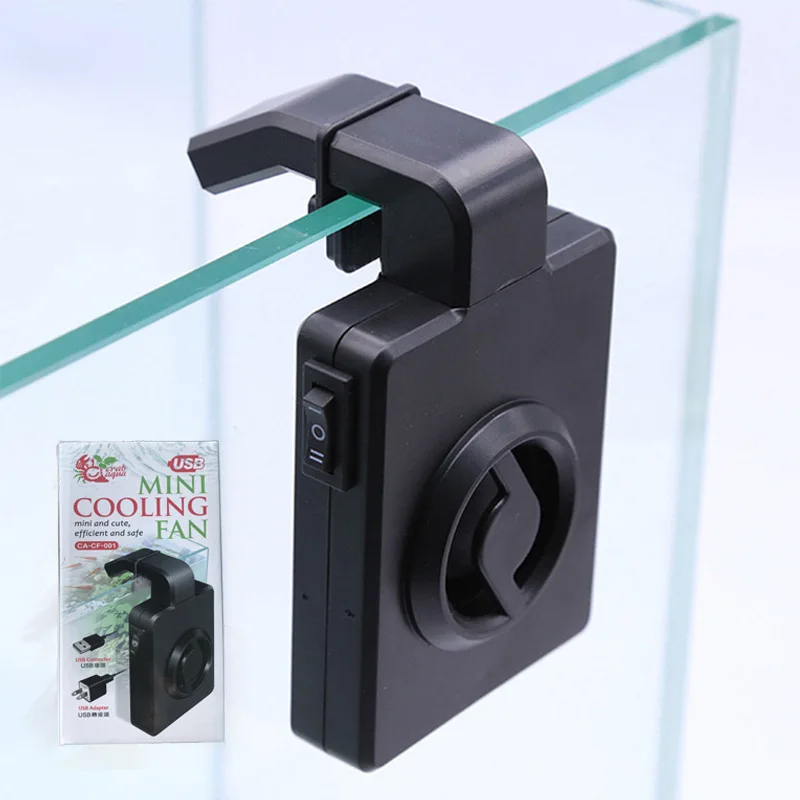 

Mini Cooling Fan Aquarium Hanging Fish Tank Fan USB