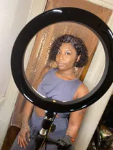 Mishell Rizado corto Bob-pelucas de cabello humano con encaje Frontal 13x4, prearrancado, para mujeres negras, peluca Virgin con ondas de agua profunda