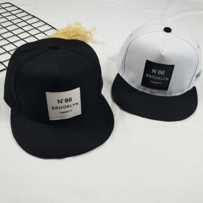 

2019 New Men Womens Patch BROOKLYN Letters Solid Color Adjustable Baseball Cap Hip Hop Caps Leather Sun Hat Snapback Hats