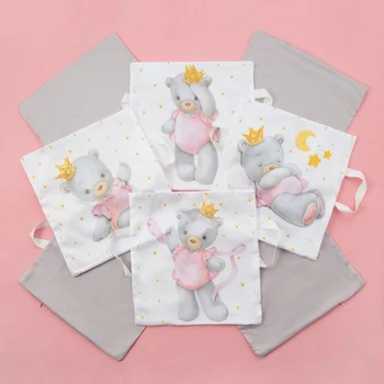 

Pillowcase set Baby I "Princess Mia" white / gray 35 * 35 cm-8 pieces, satin 4667526
