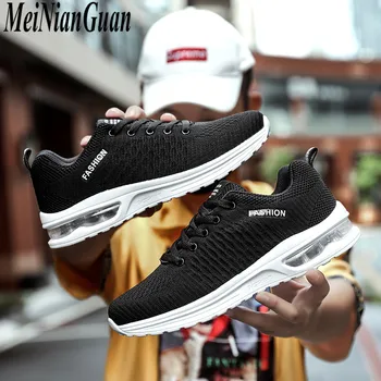 

Low Top Men Sport Shoes Flat Men's Shoes Sneakers Air Cushion Male Running Shoes Round Toe Shoes Man Sportss Wild Man's Shoes I4