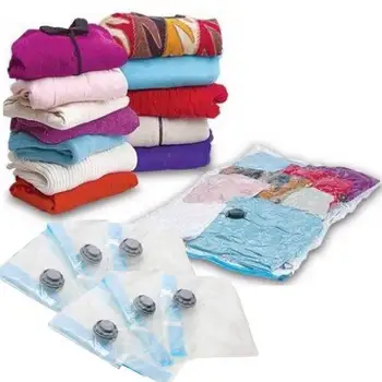 

5 BUSTE SOTTOVUOTO SALVASPAZIO SPACE BAG 70x100 CM ARMADIO VALIGIA